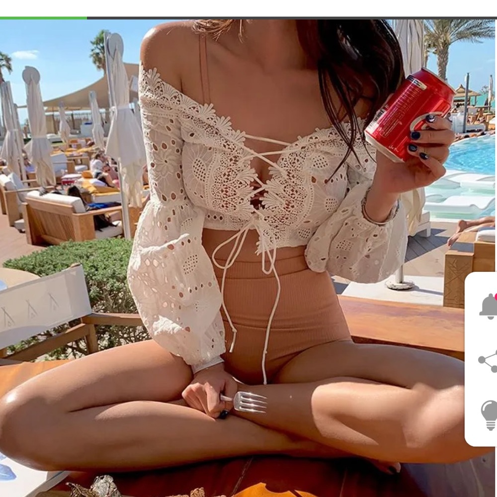 3 piece set bikini & coverup NWT